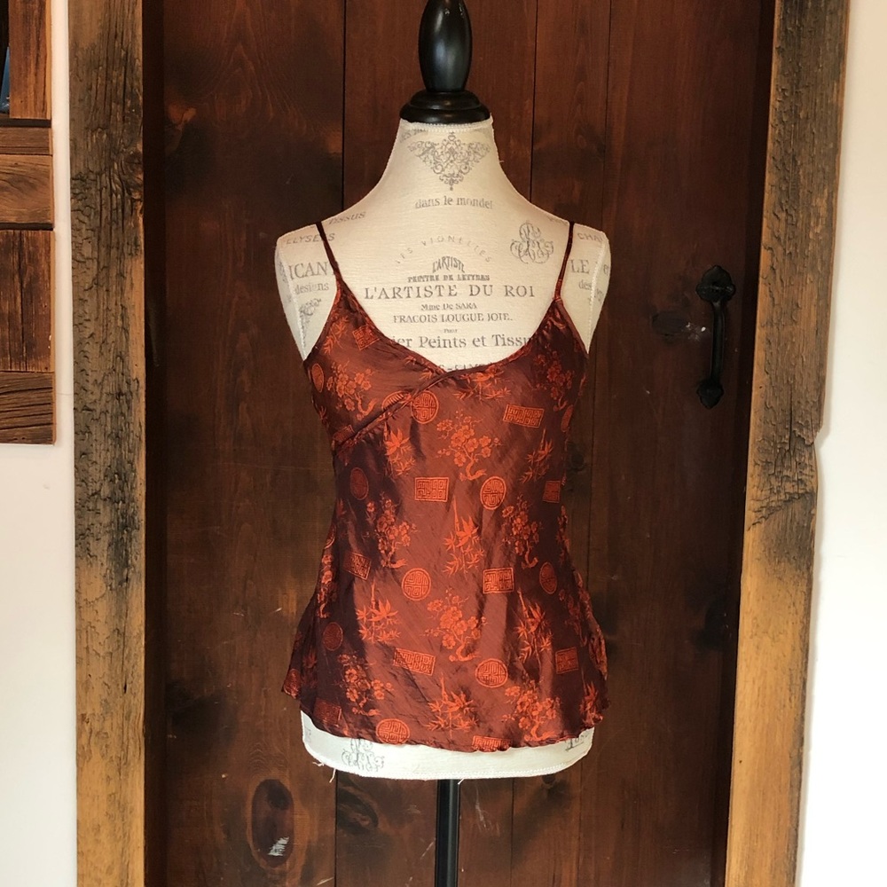 Chic Rust Floral Camisole